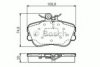 BOSCH 0 986 TB3 174 Brake Pad Set, disc brake